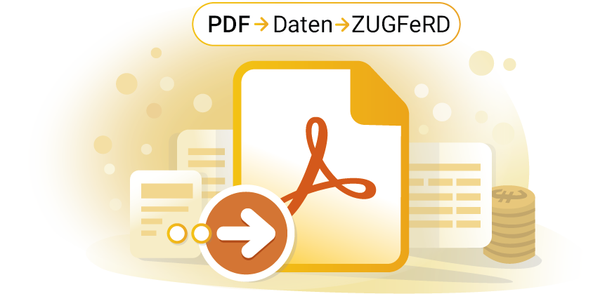 PDF zu ZUGFeRD Konvertierung - Illustration